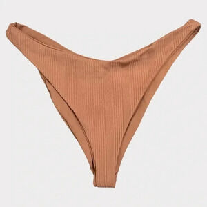 L*Space Women's Bitsy Bikini Bottoms Swimwear Brown Size XL
